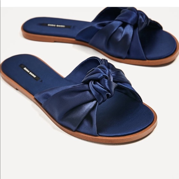 BNWT | ZARA WOMEN COLLECTION | SATIN FLATS 35 5 - Picture 3 of 5